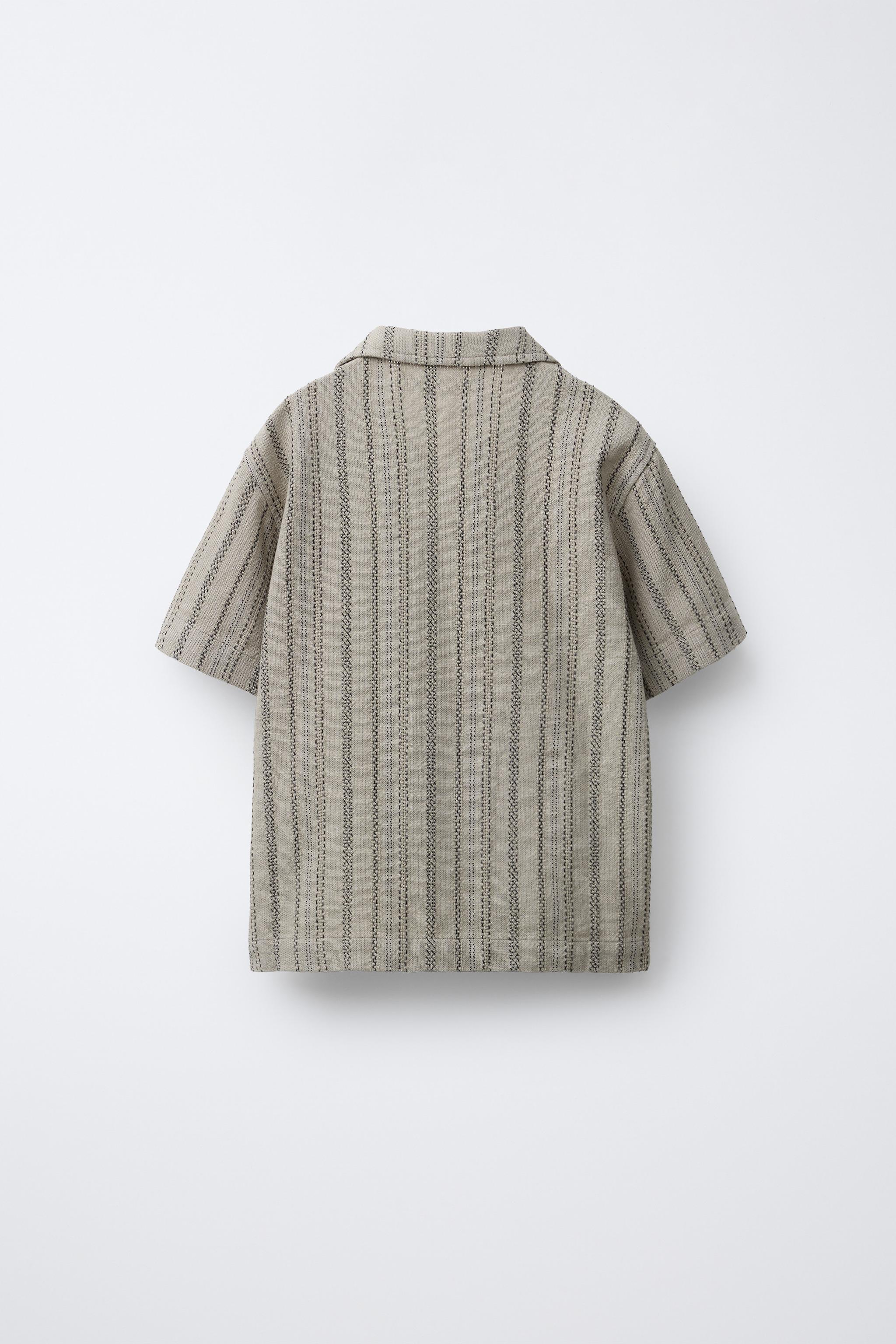TEXTURED STRIPED SHIRT
